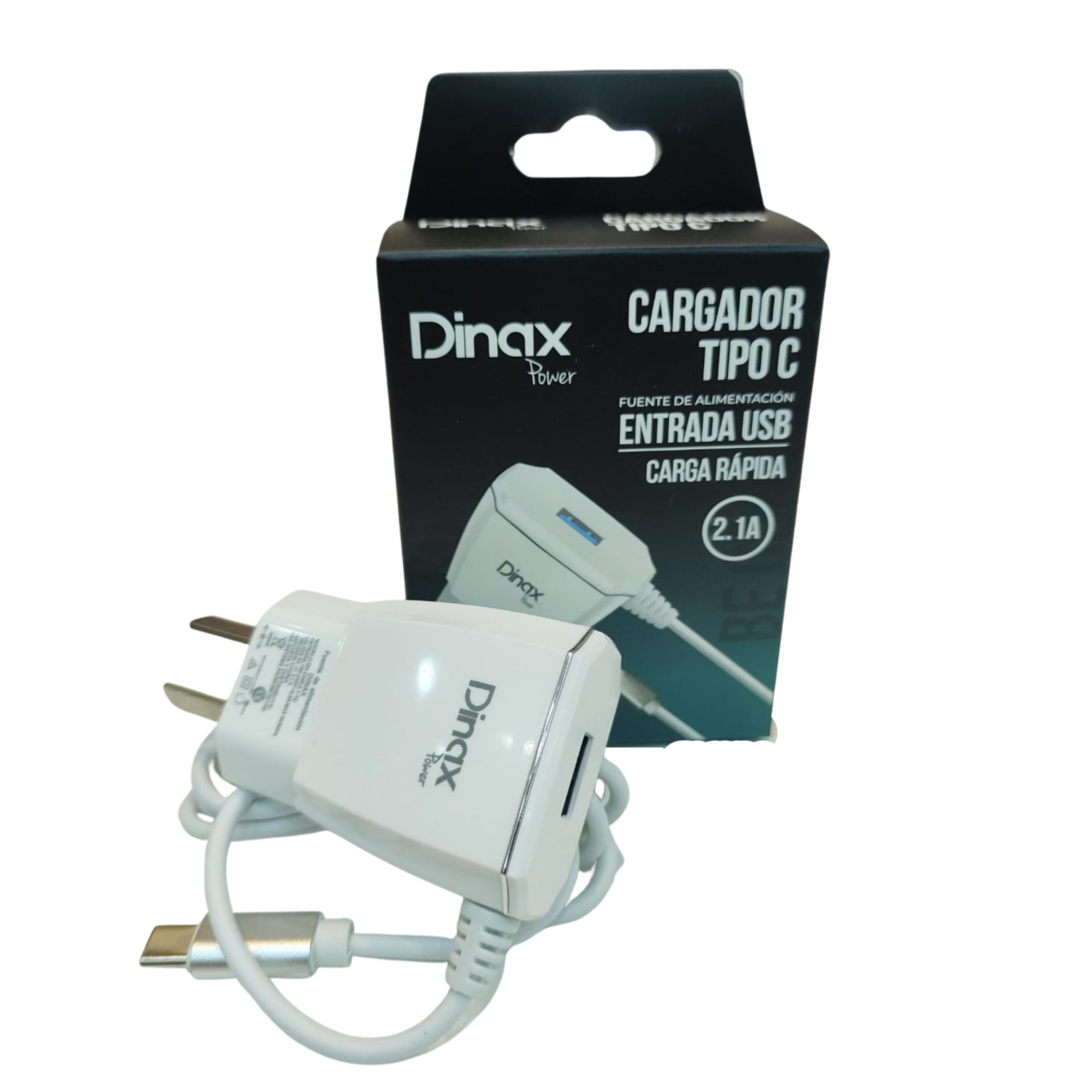 Cargador Dinax 2 1A Carga Rápida TIPO C Daz Importadora