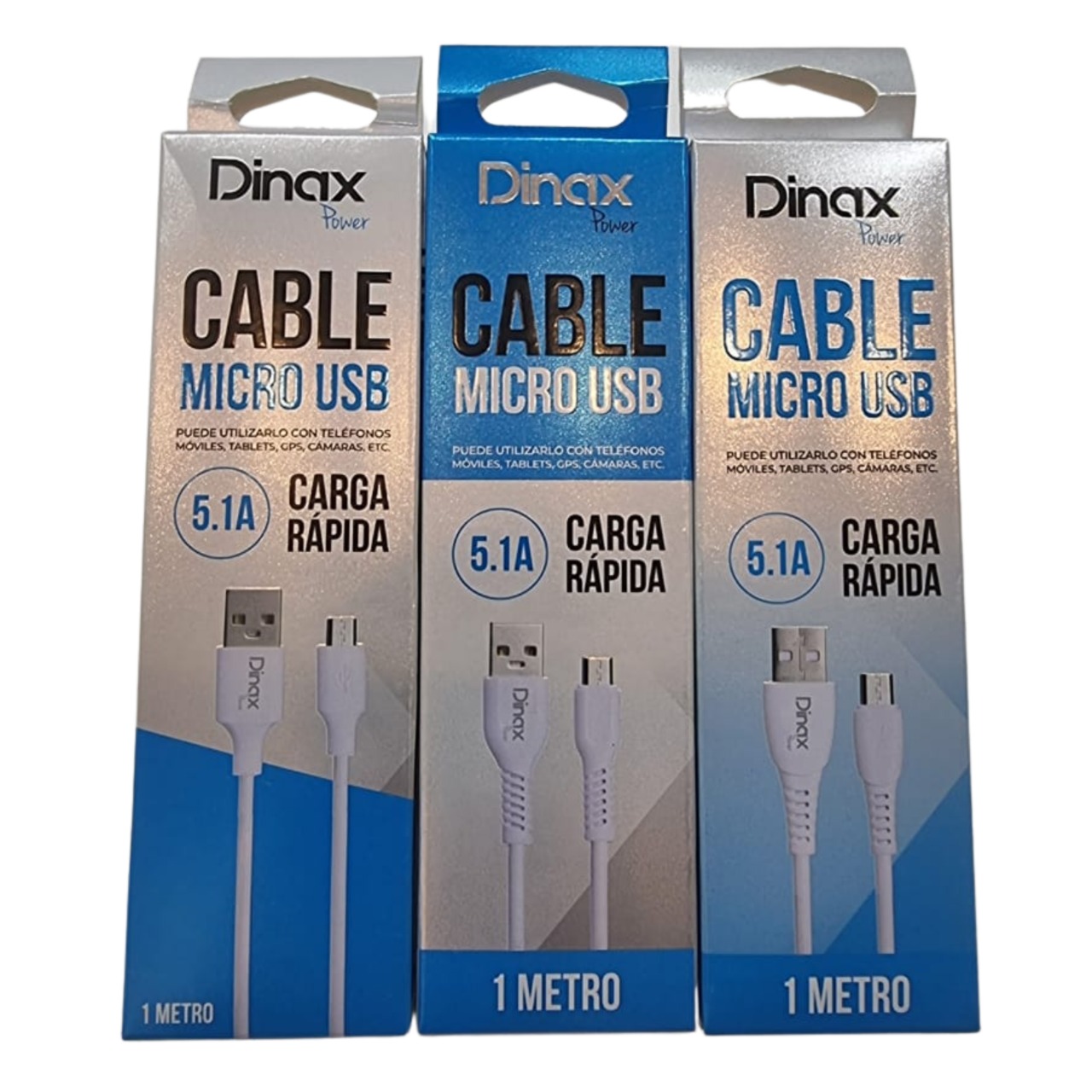 Cable USB a Micro Dinax 5.1A Carga Rápida - Daz Importadora