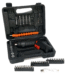 DESTORNILLADOR ELECTRICO 47PCS MALETIN NEGRO