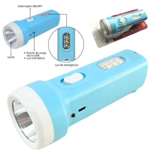 LINTERNA DINAX LUZ LED USB DX-1LIN200