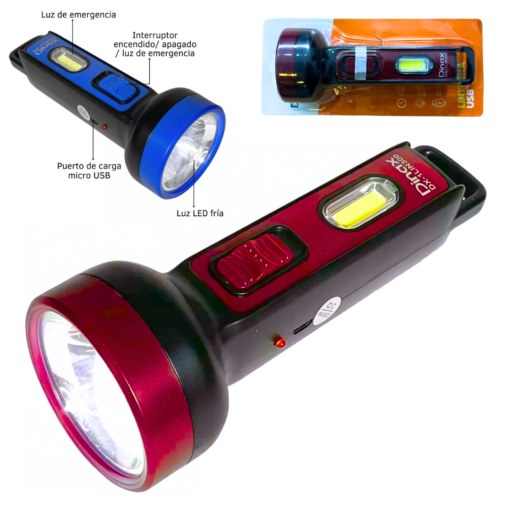 LINTERNA DINAX LUZ LED USB DX-1LIN300