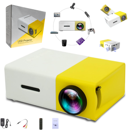 MINI PROJECTOR LED caja amarilla