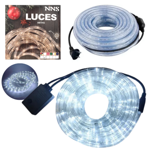 Manguera LEDs Blancos Navidad SA-28 5 MTS