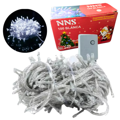 Luz de Navidad 100 LEDs Blancos SA-23