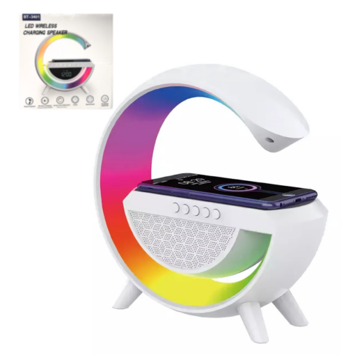 Parlante Bluetooth RGB C/Carga Inalámbrica 2301/3401