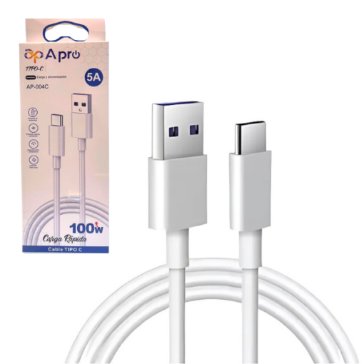 CABLE USB A C 5A APRO AP-004C