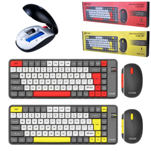 Combo Mouse y Teclado Inalambrico 2.4G/BT NOGA NKB-Q20