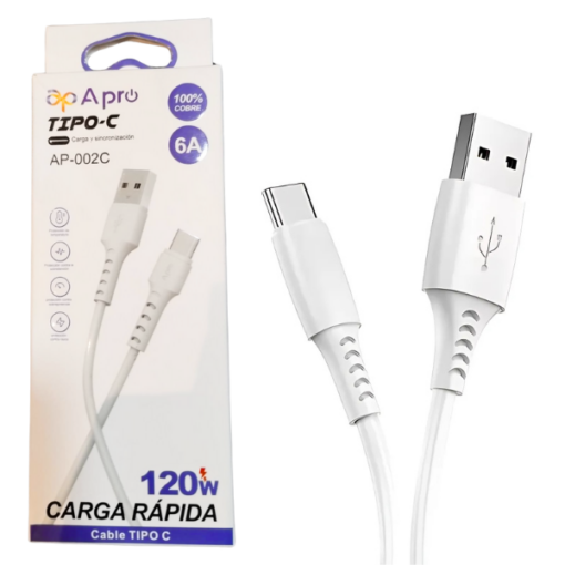 Cable USB a Tipo-C 6A APRO AP-002C