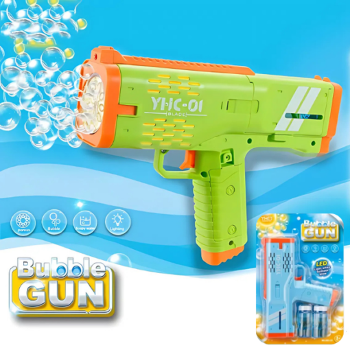 PISTOLA DE BURBUJA BUBBLE GUN EN BLISTER YHC-01