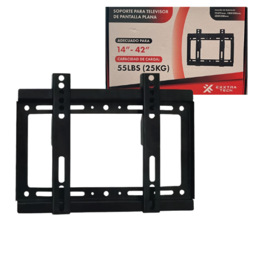 Soporte de TV Fijo 14″ a 42″ EXXTRA TECH