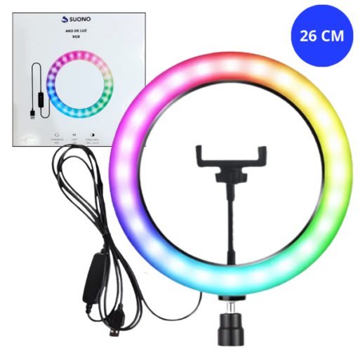 Aro de Luz RGB SUONO 26 cm