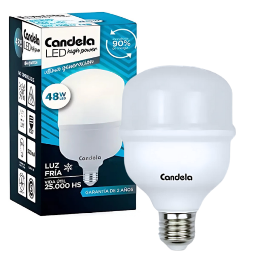 Foco Led Candela 48W Fría high power