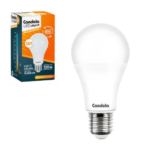 FOCO LED CANDELA 15W CALIDA