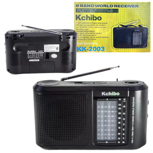 RADIO DUAL 8 BAND WORLD RECEIVER KK-2003