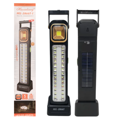 LUZ DE EMERGENCIA SOLAR 39LED HEL-2866T-1