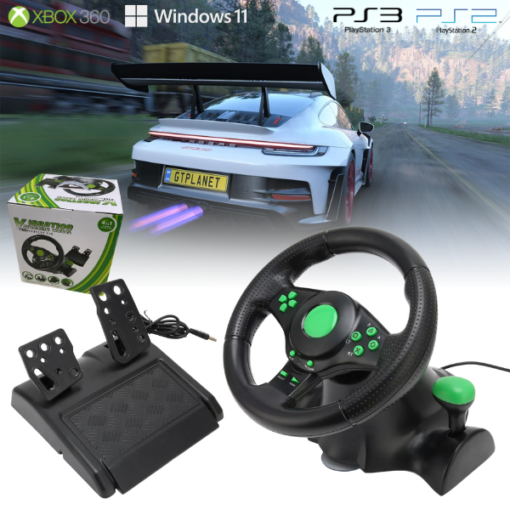 VOLANTE Y PEDAL VIBRATION STEERING X360