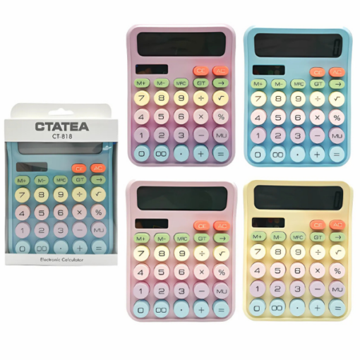 CALCULADORA CTATEA CT-818 DE COLORES