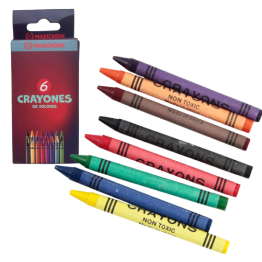 Crayones de Colores X6 Unid MAGICBOOK