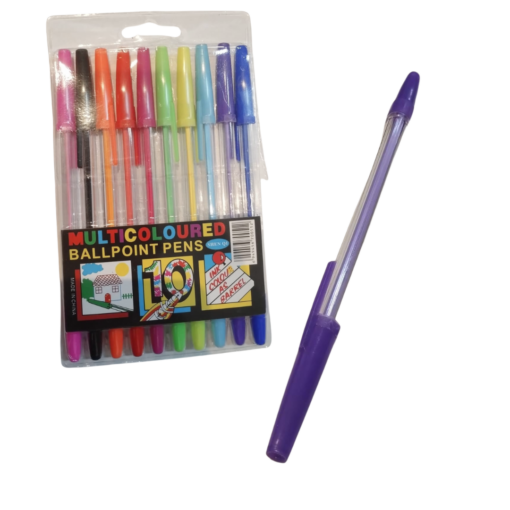 Lapiceras de Colores X10 Unidades BALLPOINT PENS G091M