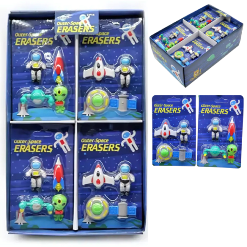 GOMA FANTASIA ERASER ASTRONAUTAS 8063 X12 PCS