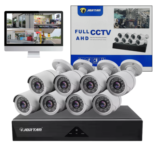 Kit 8 Camaras de Seguridad JORTAN C/DVR