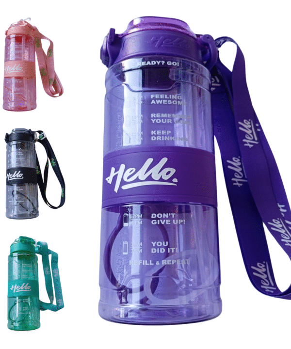 Botella Deportiva Colores 800ML HELLO