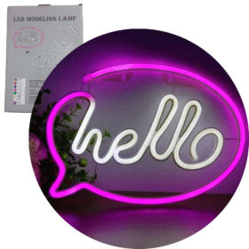 Cartel Neon Luminoso HELLO - 2021004