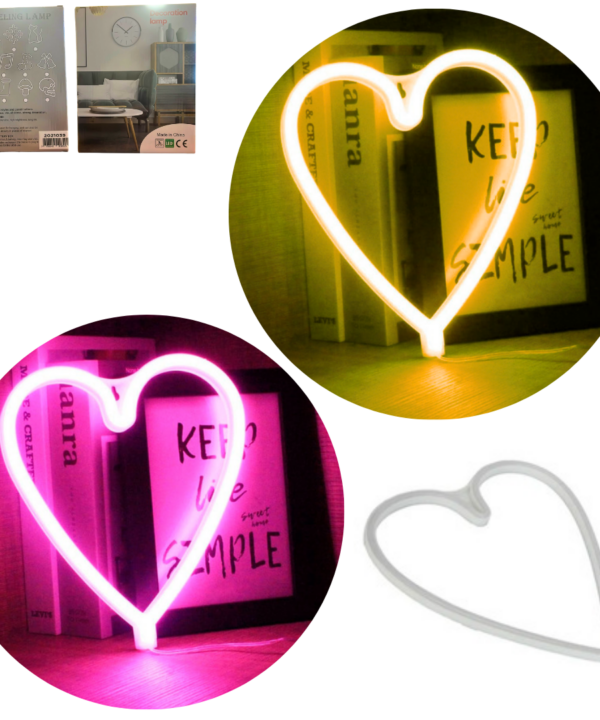 Cartel Luminoso Neon CORAZON - 2021039