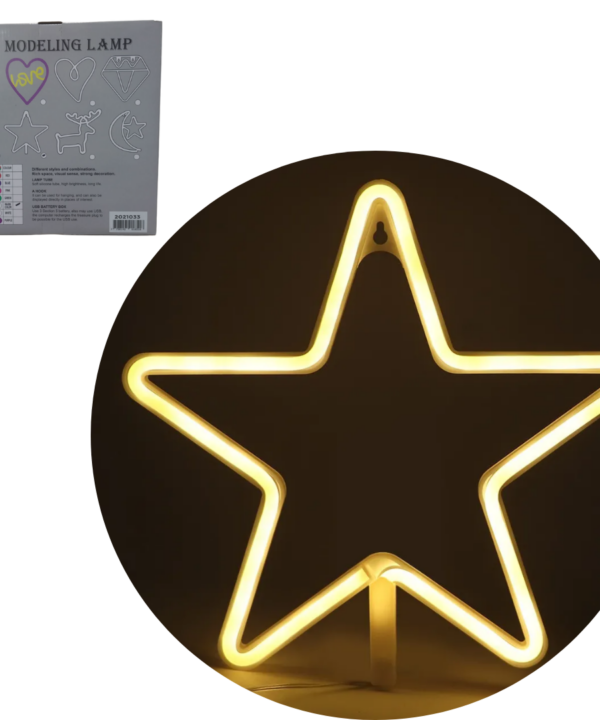 Cartel Neon Luminoso ESTRELLA - 2021033