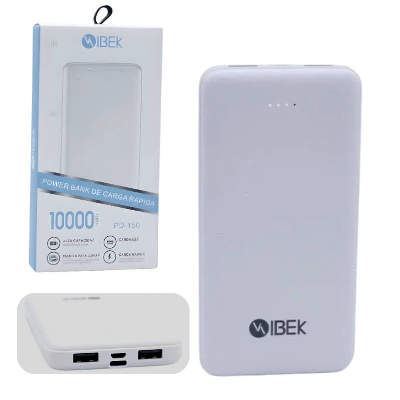 Power Bank Carga Rapida 10000mAh IBEK PD-150