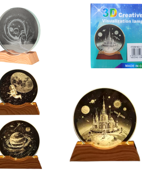 Cristal 3d Circular Plano 8CM distintos Modelos
