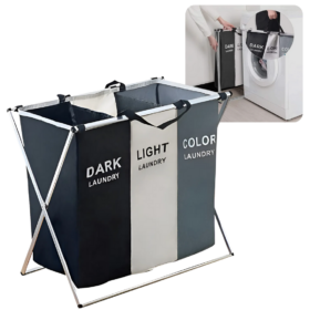 Cesta Organizadora Para Ropa Blanca, Negra y de Colores