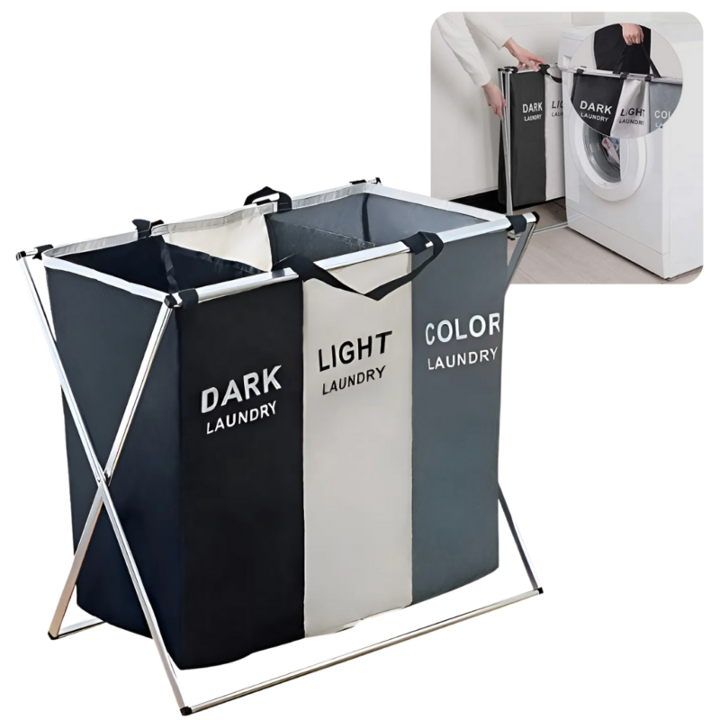 Cesta Organizadora Para Ropa Blanca, Negra y de Colores