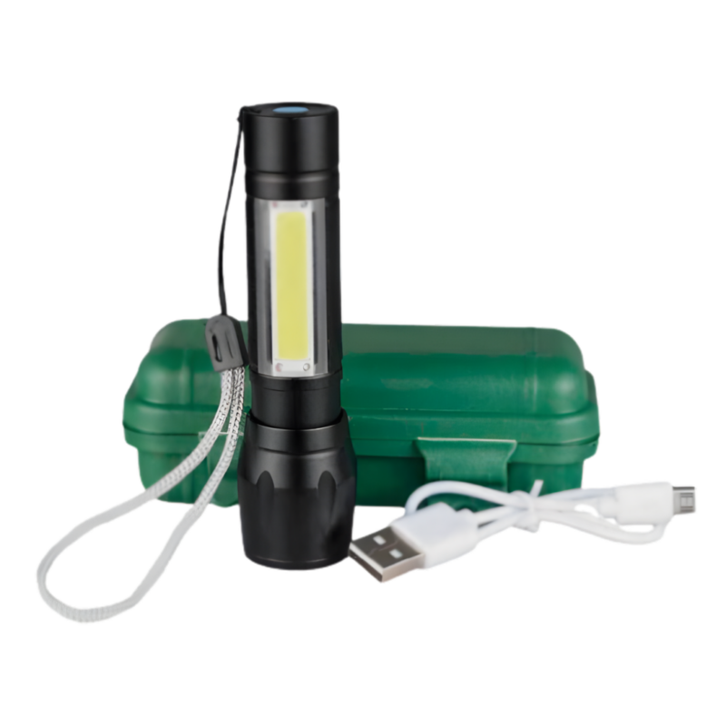 Linterna Chica Tactica c/ reflector lateral usb