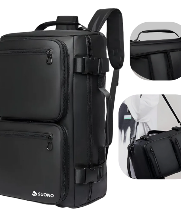 Mochila Para Viajes Impermeable con Correas SUONO