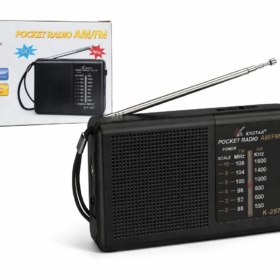 Radio Portátil Knstar K-257 A Pilas Am Fm Negra