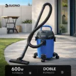 Aspiradora de Tacho Apto Líquido 10L 600W Accesorios - Imagen 3