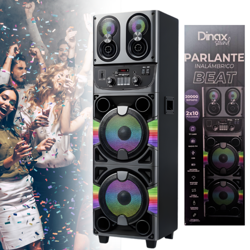 Parlante 2X10" Dinax BEAT PAR40WB91