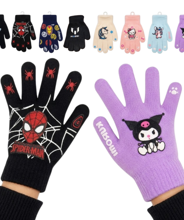 Guantes para Niños Diseño Personajes Varios KMC-121