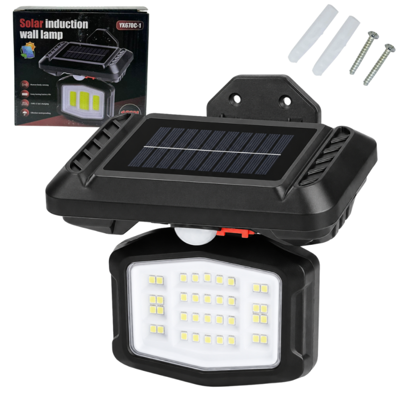 Luz LED Solar con Sensor WALL LAMP YX670
