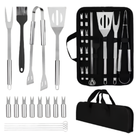 Kit Parrillero con Pinchos x16Pcs en Estuche ACC0176/0206