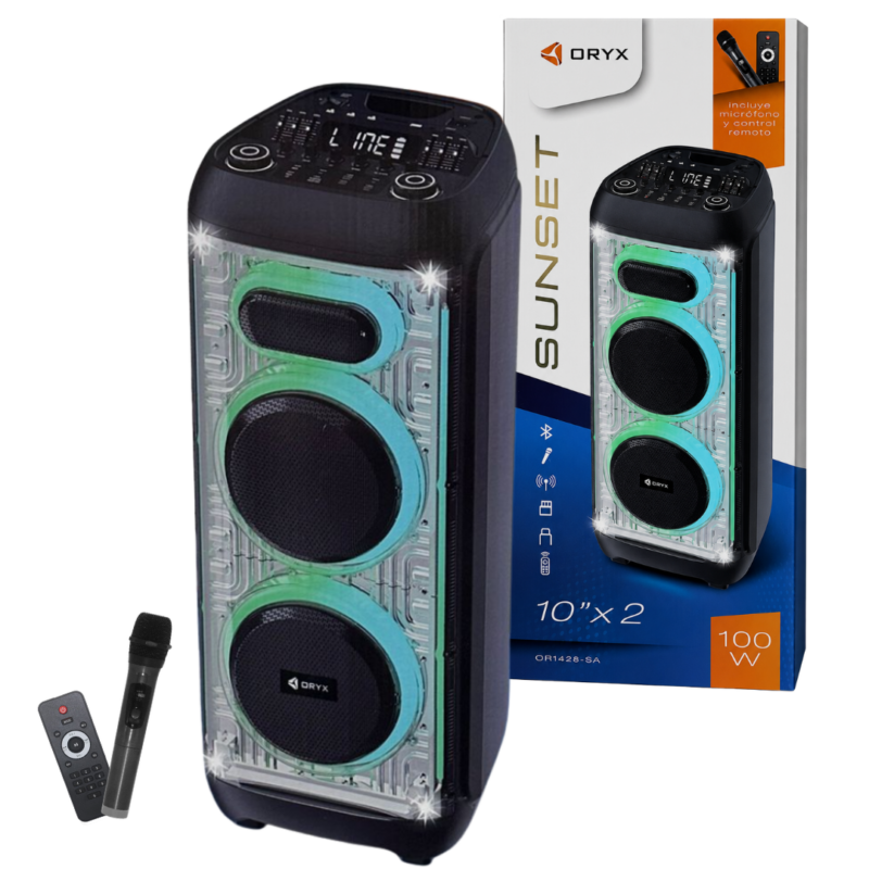 Parlante Bluetooth 2 x 10" Pulgadas ORIX SUNSET