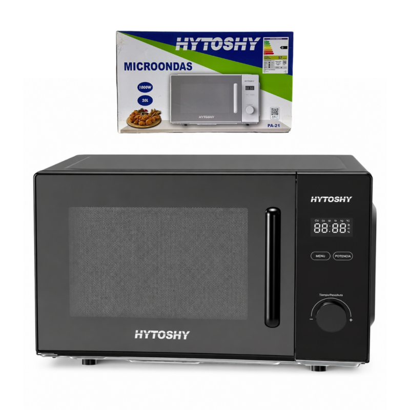 Microondas 1000W 20L HYTOSHY CON MANIJA PA-21