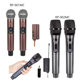 Kit 2 Micrófonos Inalambrico Royalcell Recargable Uhf RP-901/902MC