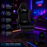 Silla Gamer Con Apoya Pies NOGA TYPHON Varios Modelos - Imagen 4