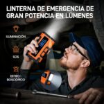 Arrancador de Auto Portatil con Linterna y Powerbank ORYX