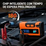 Arrancador de Auto Portatil con Linterna y Powerbank ORYX