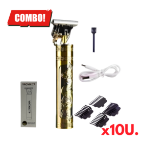 COMBO x10 Corta Pelo Barba Patillera T9 Plastico