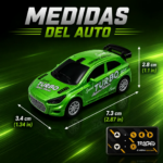 Mini Auto a Control Remoto 2.4 Ghz Recargale METAL CX-82