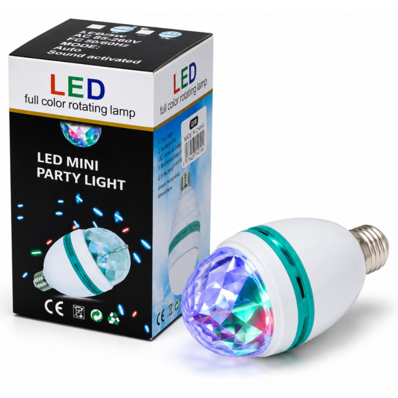 Foco LED Giratorio Estrella MINI PARTY